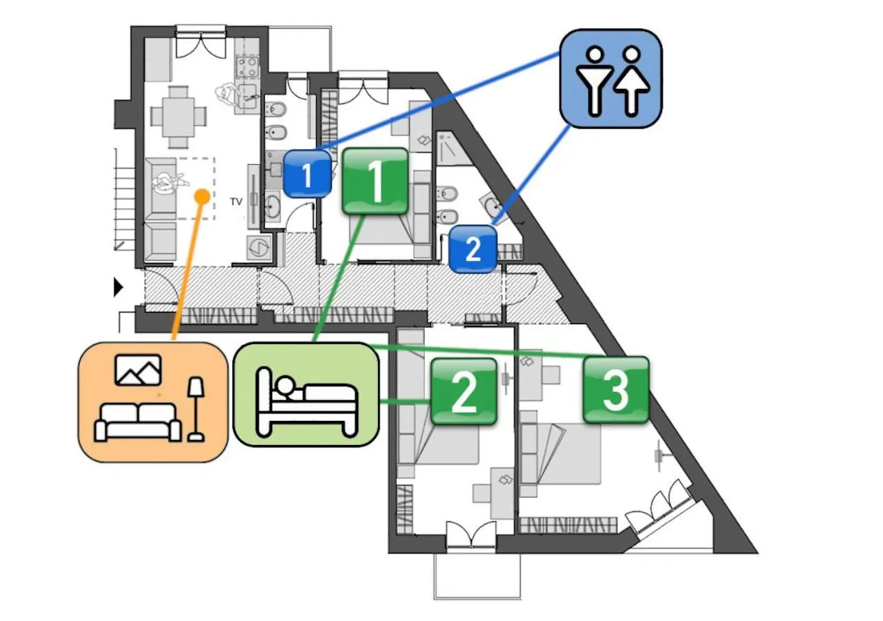 Stayeasy Cavalcanti - 3 Bedrooms, 2 Baths - Central Station 밀라노 0*,